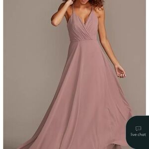Elegant Mauve Evening Gown